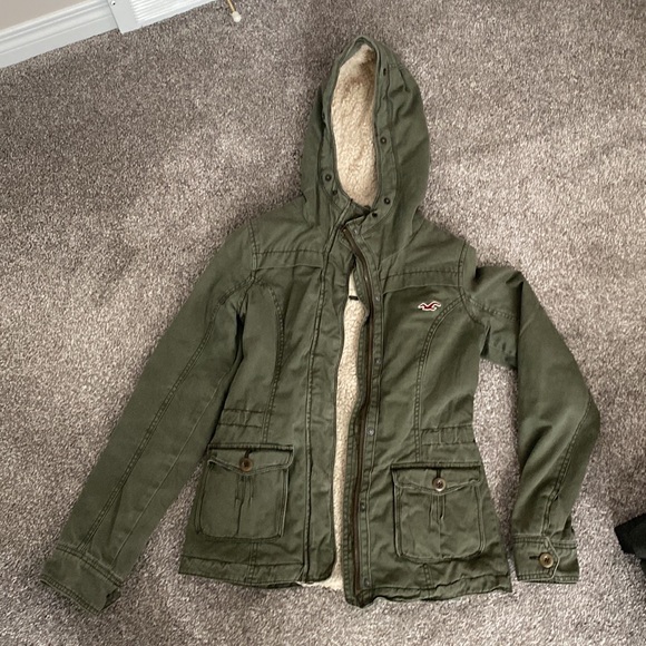 Hollister hooded fleece lined jacket - Picture 2 of 5
